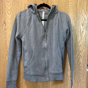 Lulu gray scuba hoodie